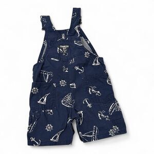 Oshkosh B’gosh Shortall Overall Shorts Nautical Sailor Sailboat 18M